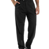 Viskózové kalhoty baggy