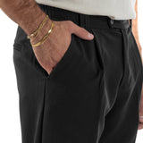 Viskózové kalhoty baggy