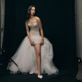 Slonovinová saténová lodička Lee