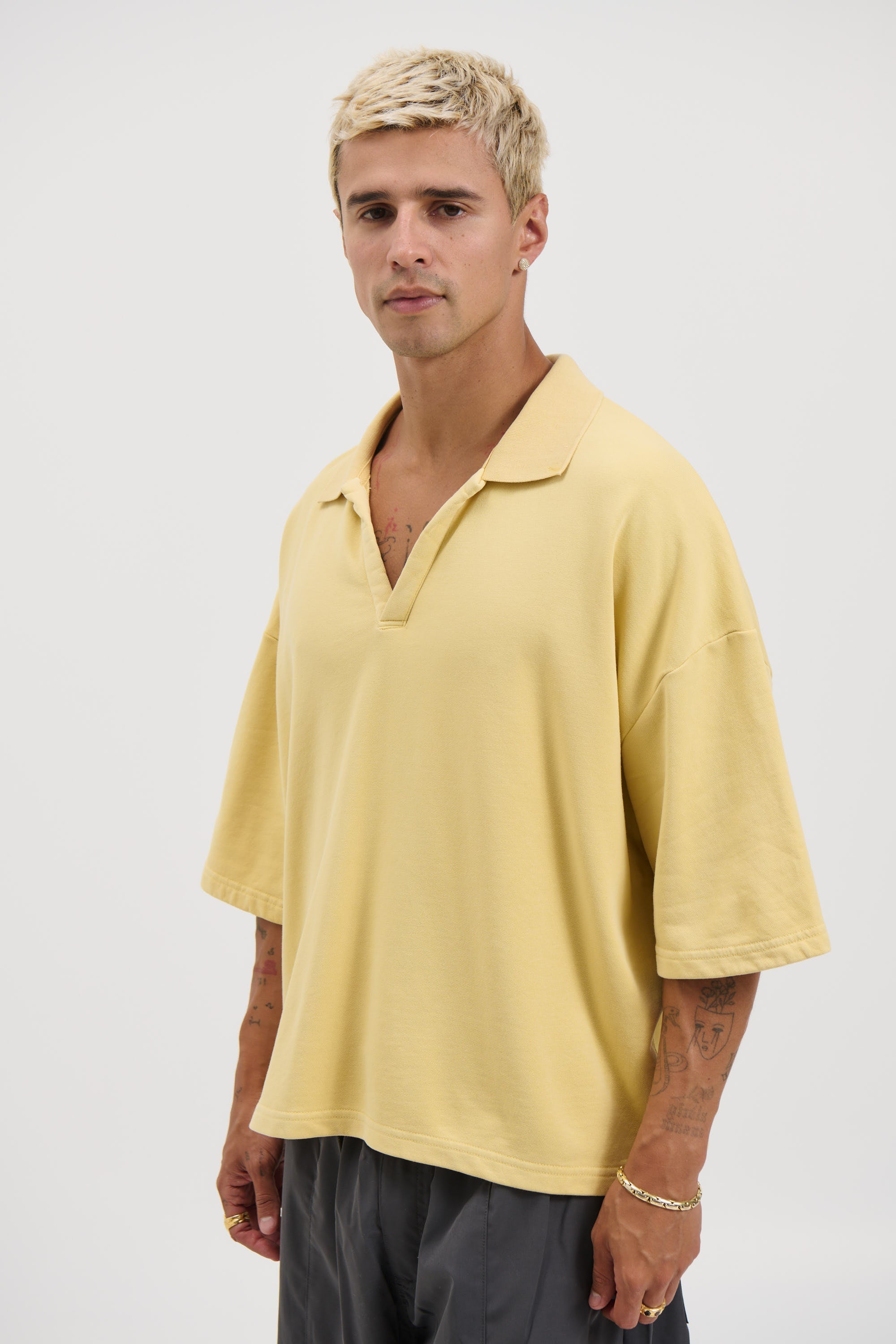Jersey Crop Polo Maslac