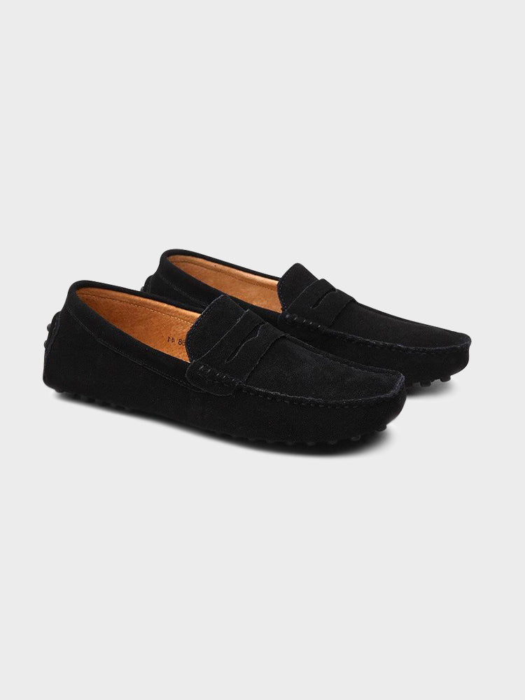 Suede Brogue Loafers