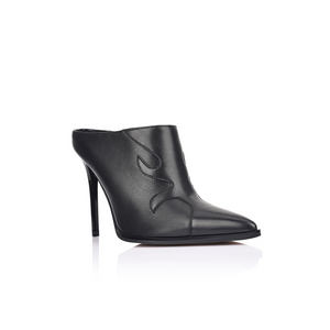 Joan Mule Black Leather