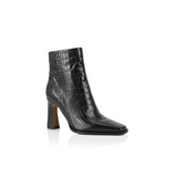 Kotníkové boty Sam - černé z krokodýlí kůže