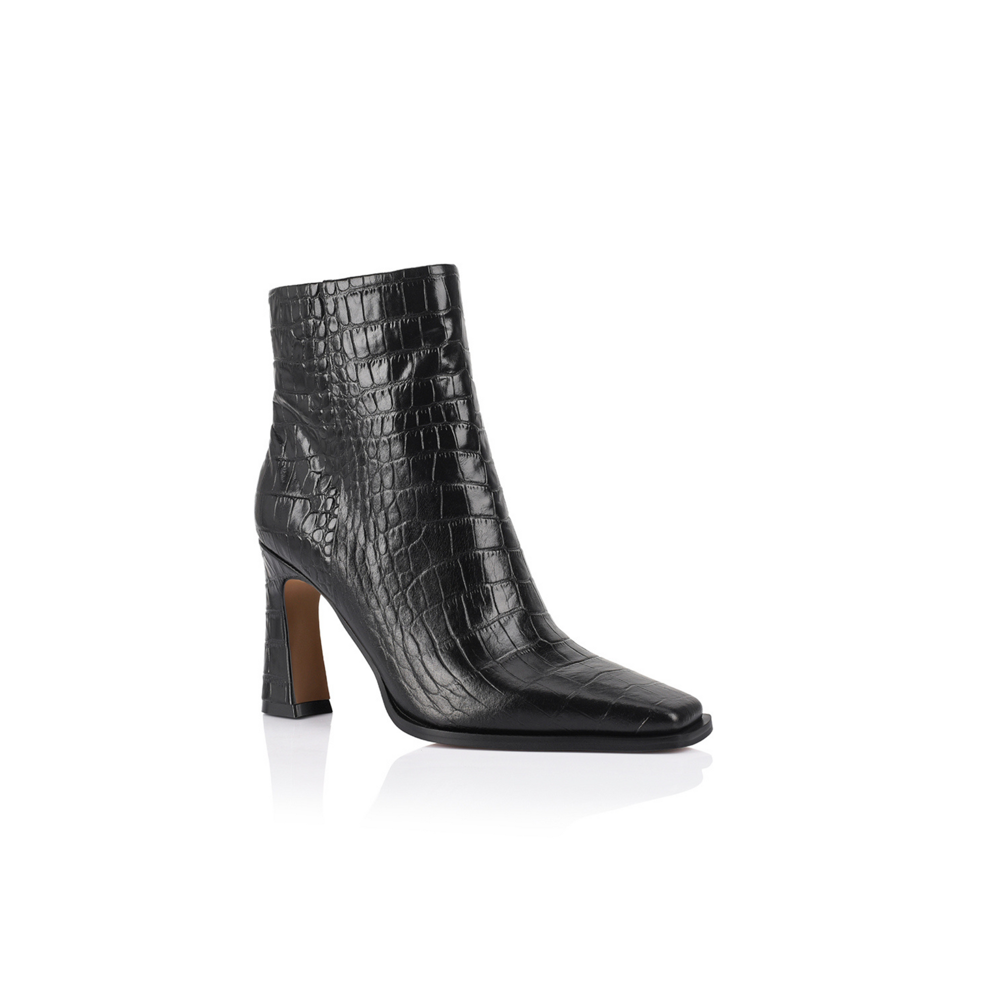 Sam Ankle Boot - Crna Krokodilna Koža
