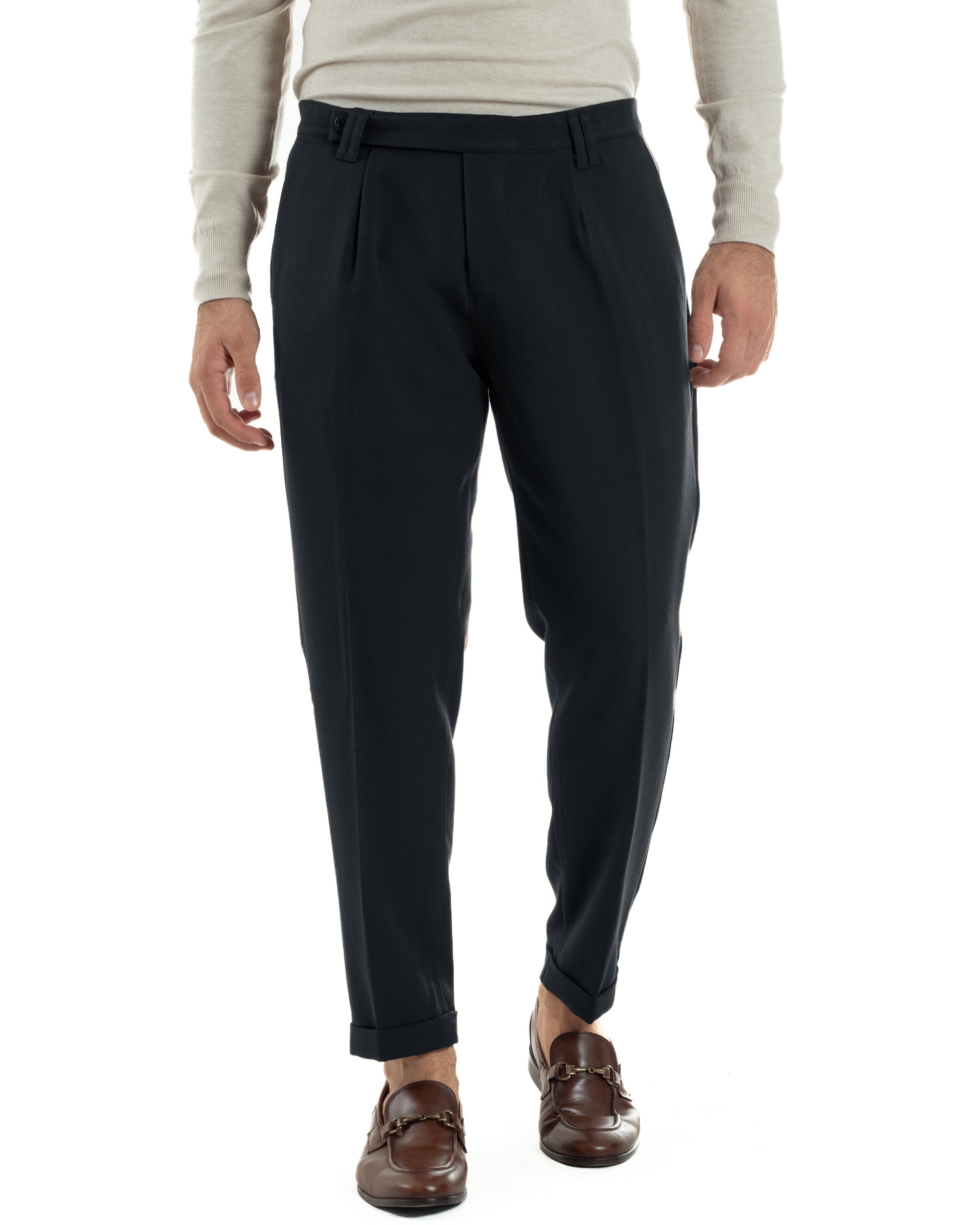 Muški Pantaloni Viskoza Klasični