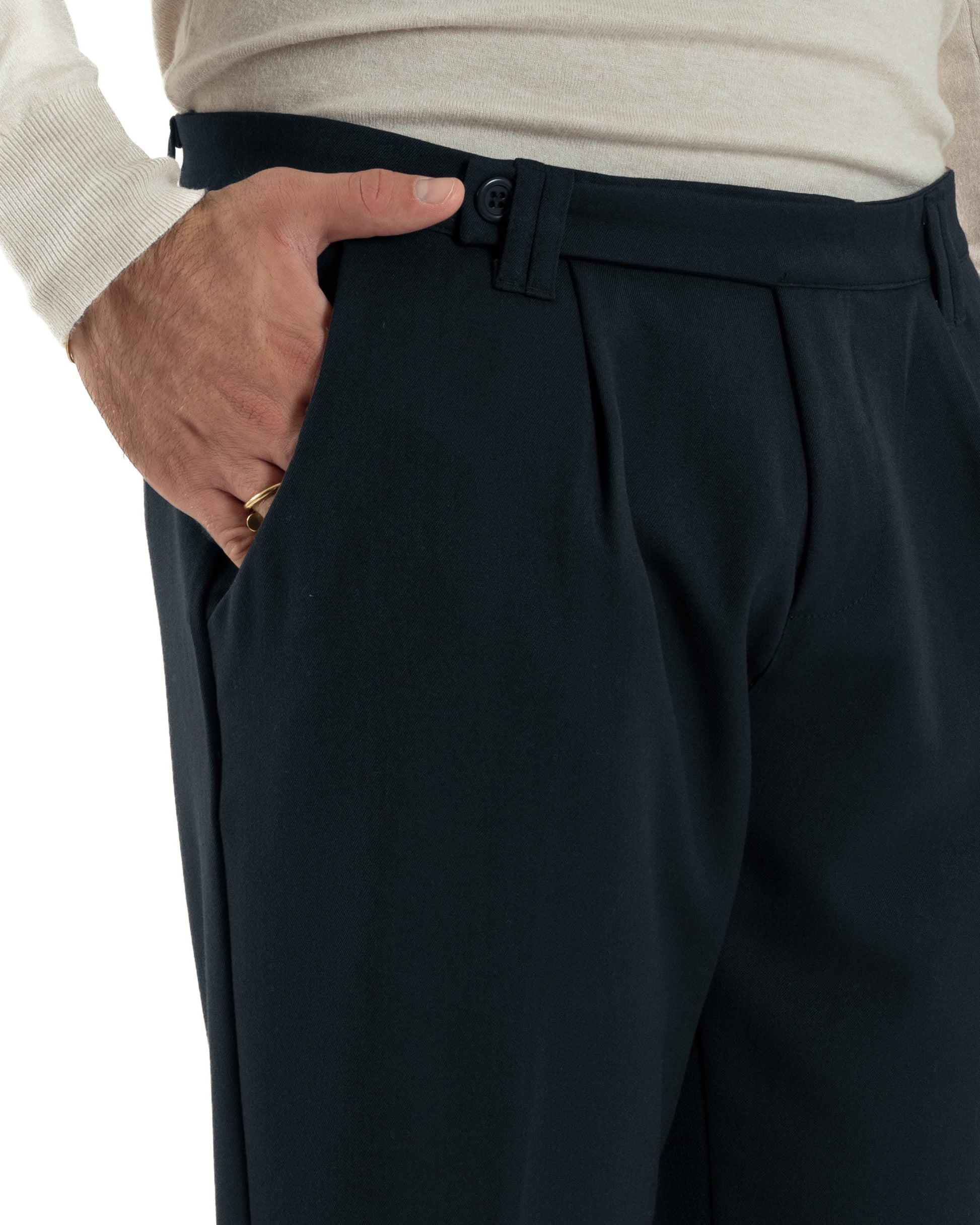 Muški Pantaloni Viskoza Klasični