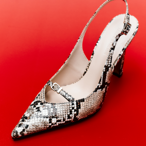 Kožne Naomi pumpe s uzorkom zmije