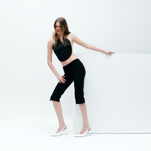 Celeste White Patent Leather Pumps