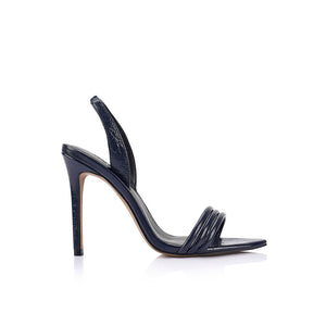 Midnight Leather Camille Sandals