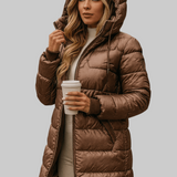 Lina | Duga, topla jakna s velikom kapuljačom