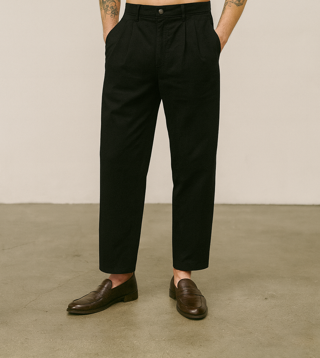 Crne Hlače Ravnog Kroja