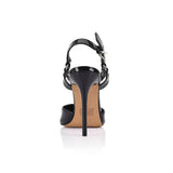 Lodičky Dominique - černá lakovaná kůže