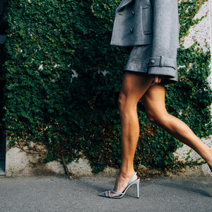 Jade Pump with Mesh & Patent Leather