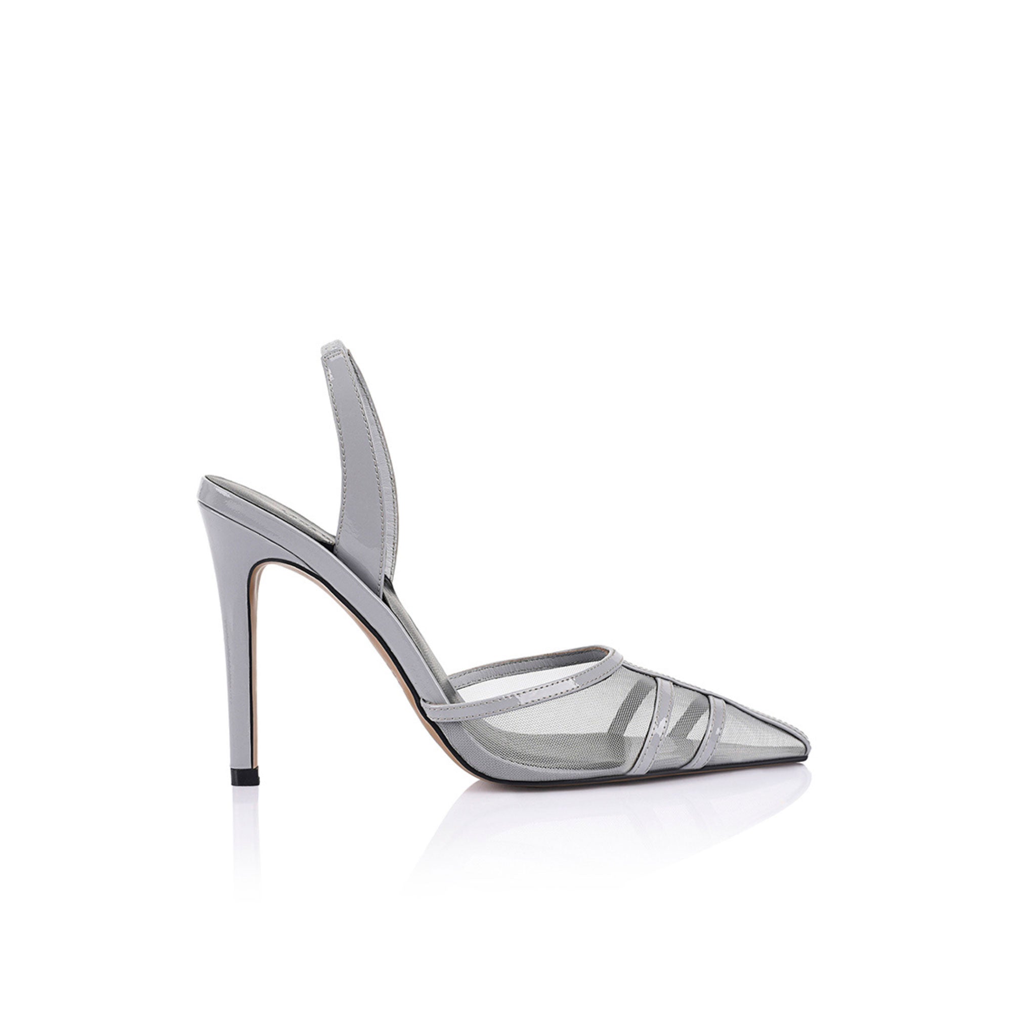 Jade Pump with Mesh & Patent Leather
