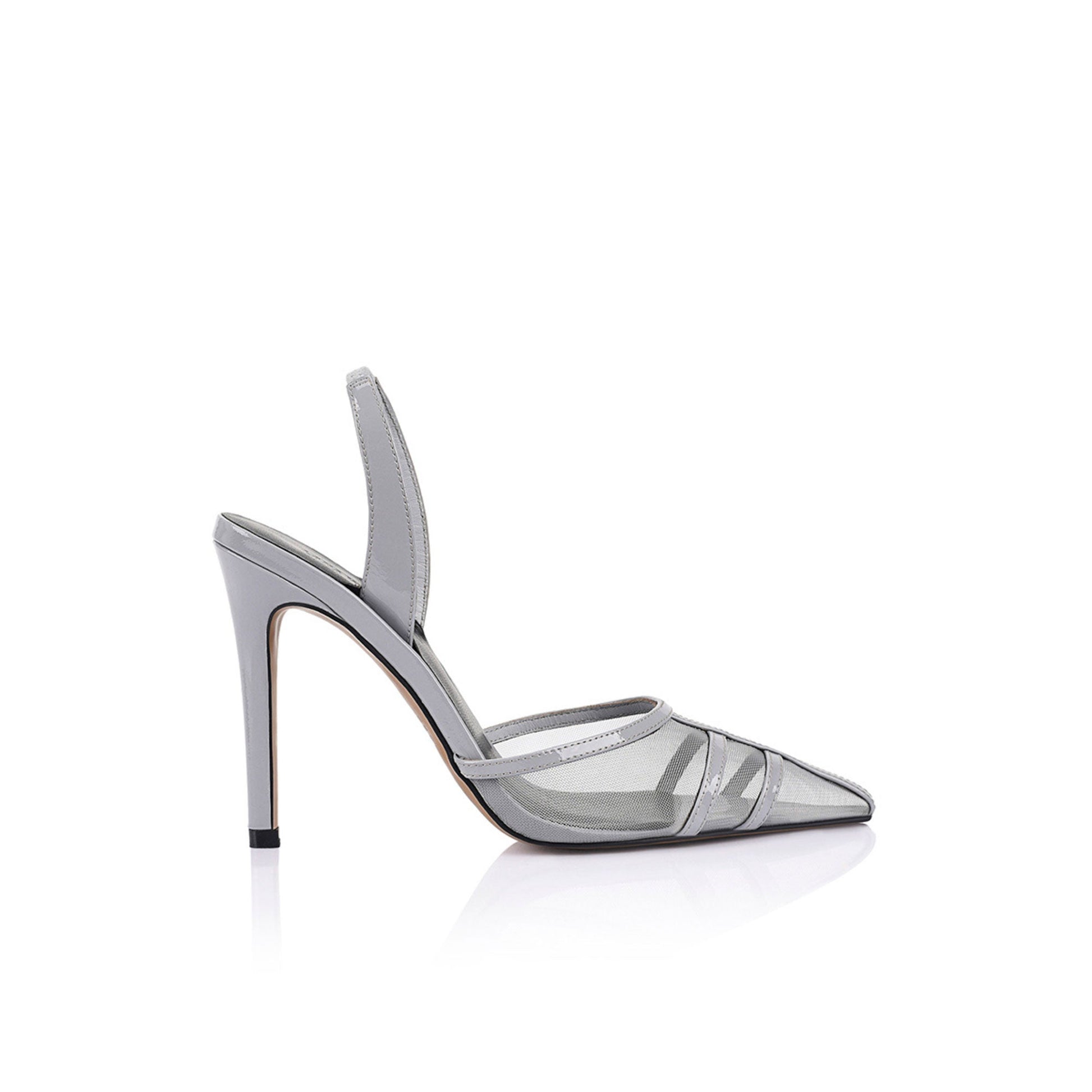 Jade Pump with Mesh & Patent Leather