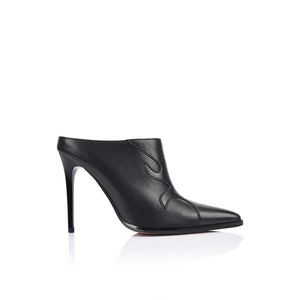 Joan Mule Black Leather