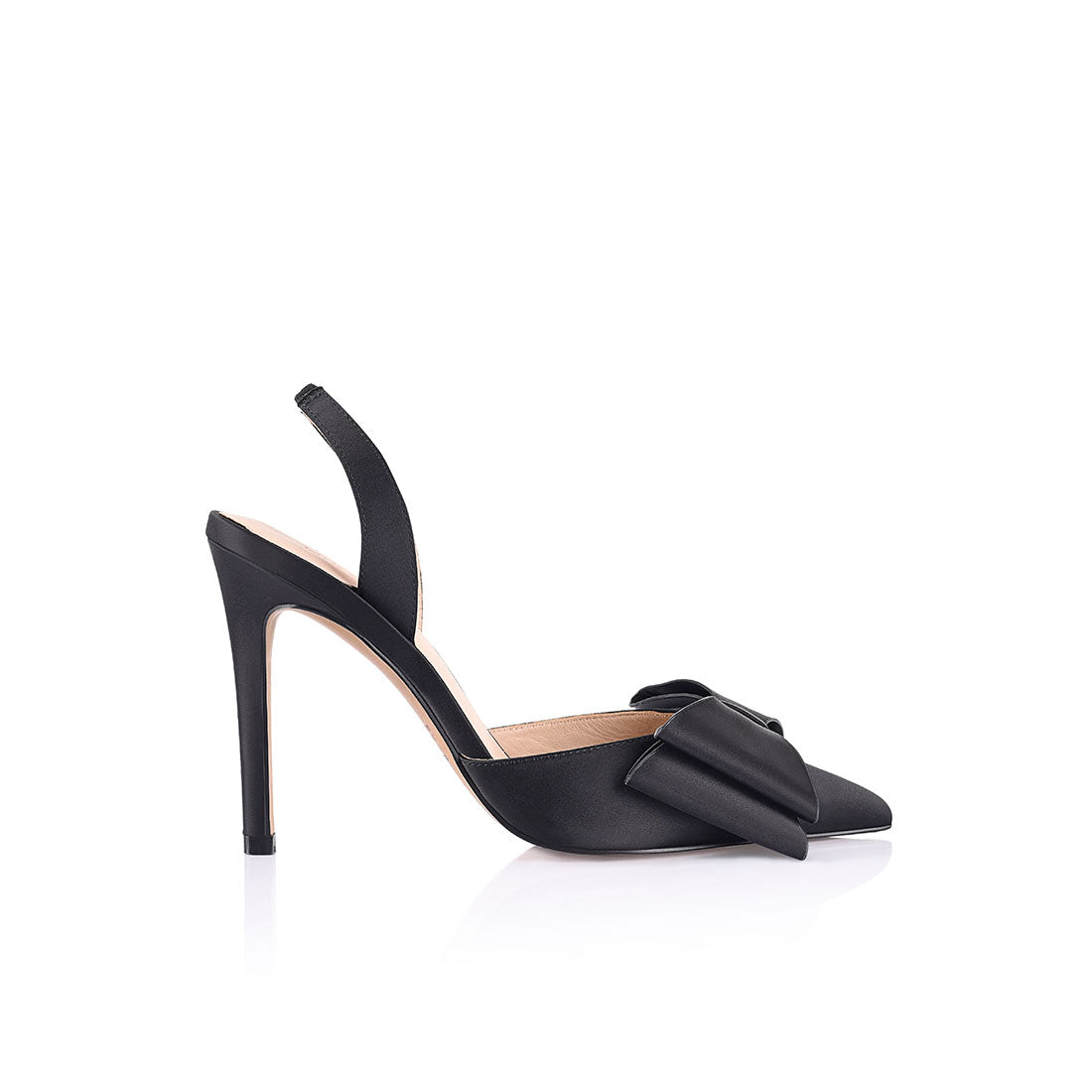 Lee Black Satin Pump
