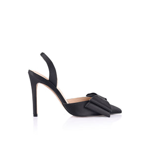 Lee Black Satin Pump