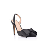 Černé saténové lodičky Lee