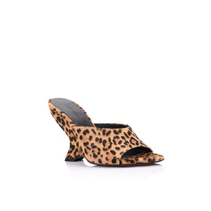 Martha Wedge Sandale s Leopard Printom