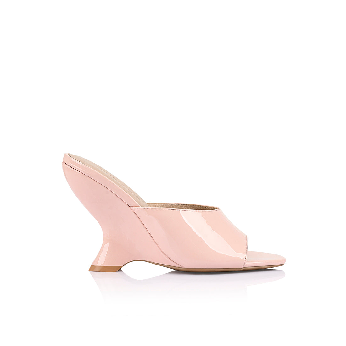 Martha Wedge Pink Patent
