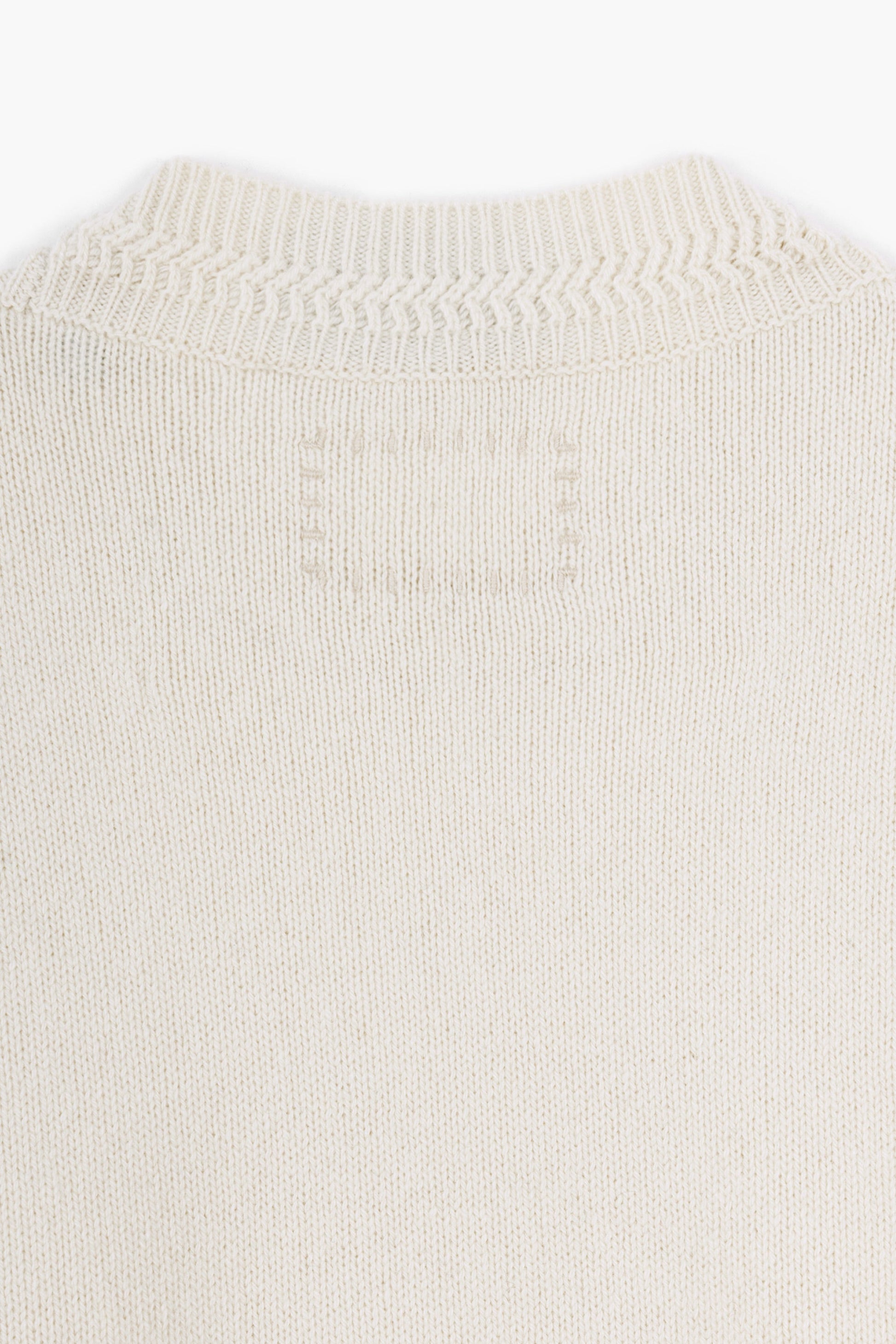 Opušteni Kašmir Pulover - Ecru