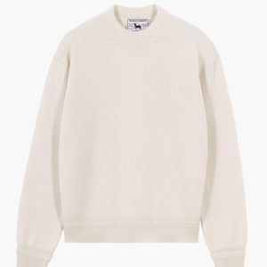 Opušteni Kašmir Pulover - Ecru