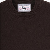 Pohodlný kašmírový svetr - hnědý