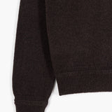 Pohodlný kašmírový svetr - hnědý