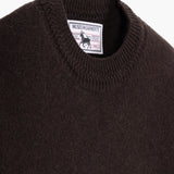 Pohodlný kašmírový svetr - hnědý