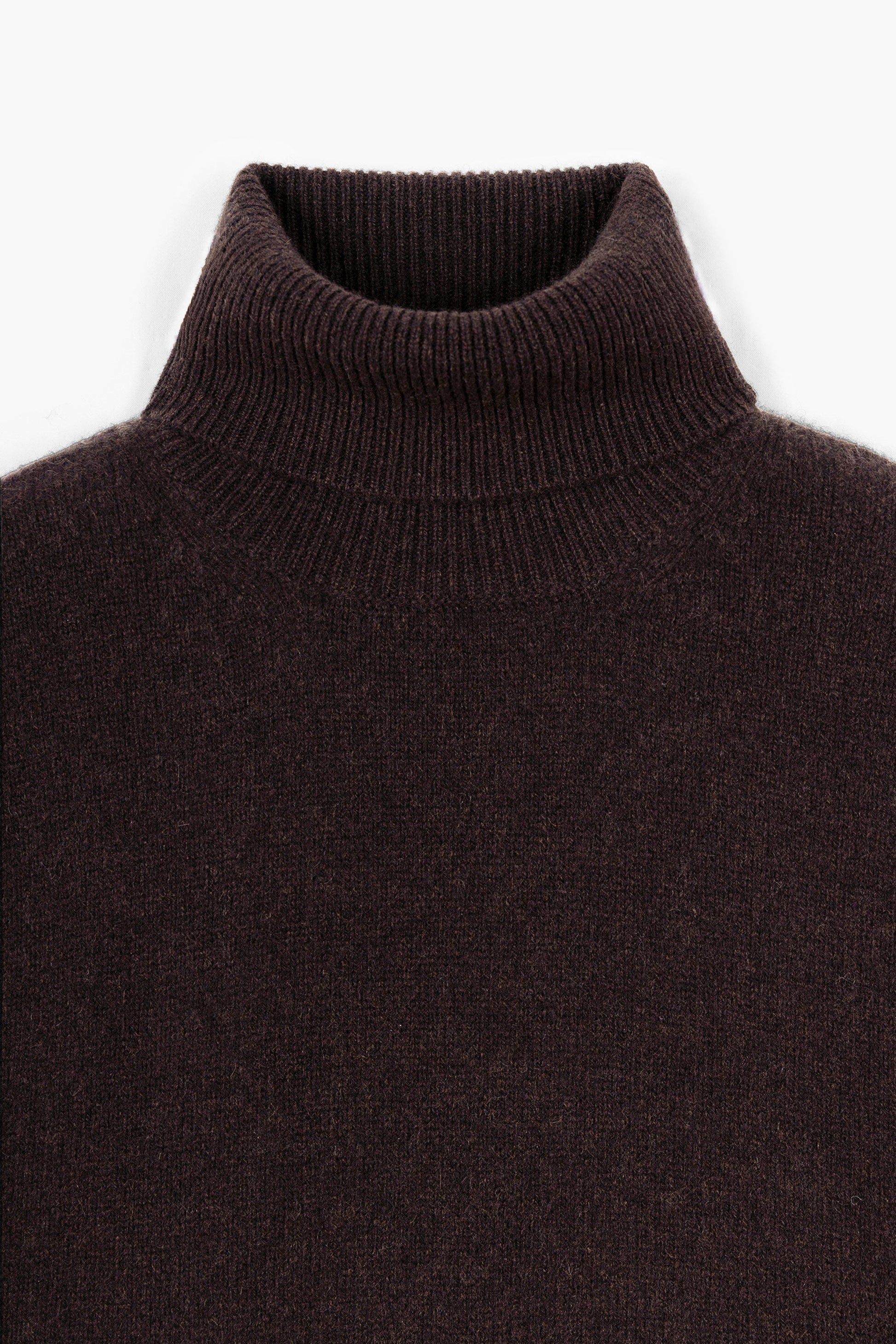 Opušteni Kašmir Turtleneck - Marron