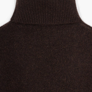 Opušteni Kašmir Turtleneck - Marron