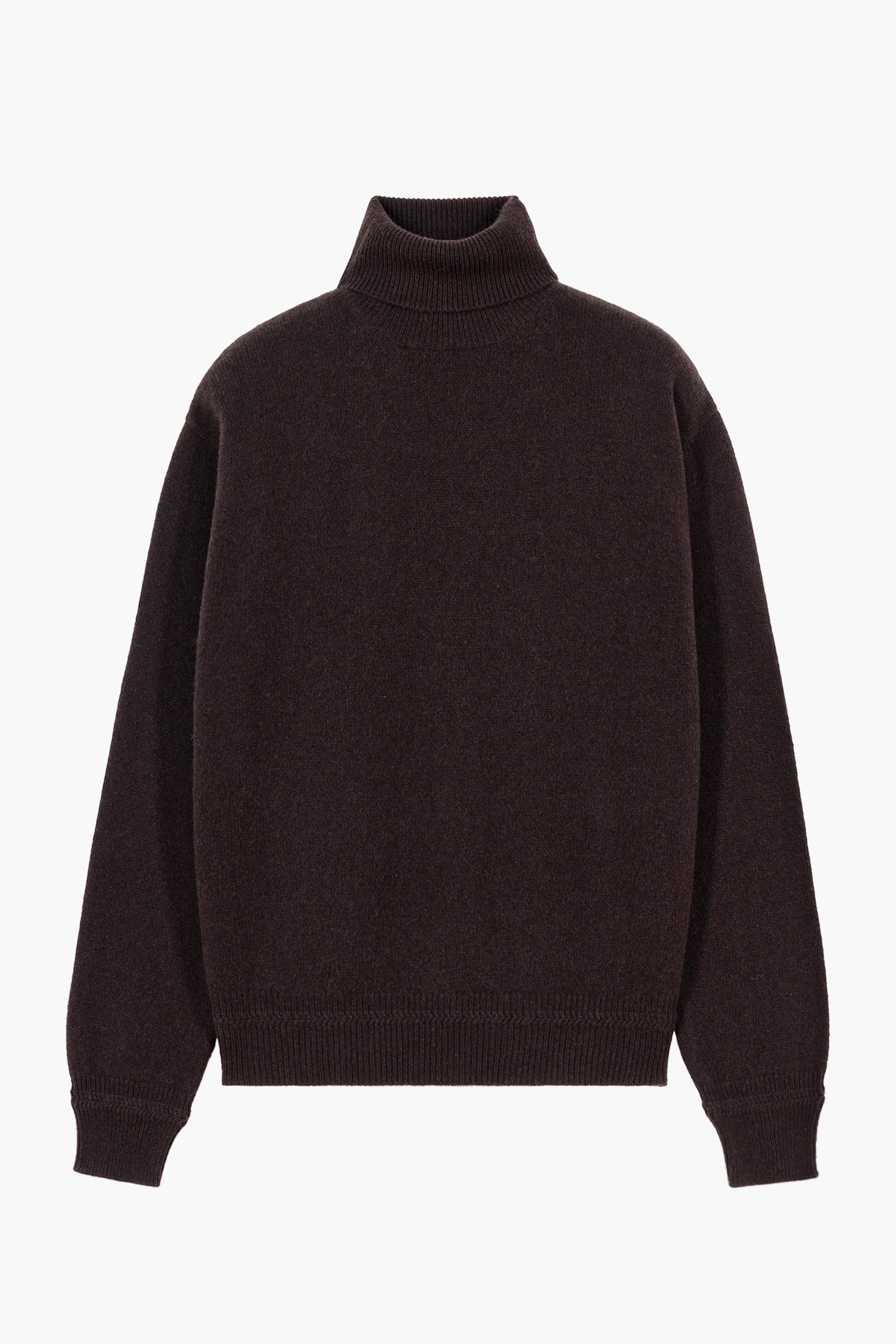 Opušteni Kašmir Turtleneck - Marron