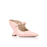 Quinn Wedge Ružičasta Sjajna Koža