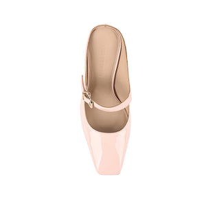 Quinn Wedge Ružičasta Sjajna Koža