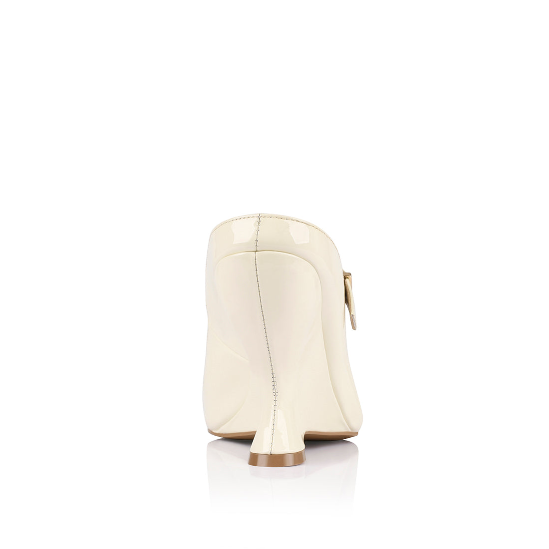 Quinn Wedge in Ivory Patent Leather