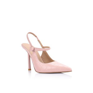 Sophie Blush Pink Croc-Embossed Mary Jane Potpetica