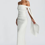 Maxi šaty Addie - slonovinová