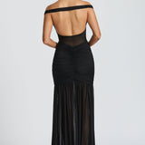 Maxi šaty Alaia - černé