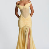 Maxi šaty Alaia - citronové