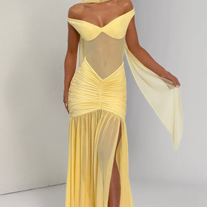 Alaia Maxi Haljina - Limun