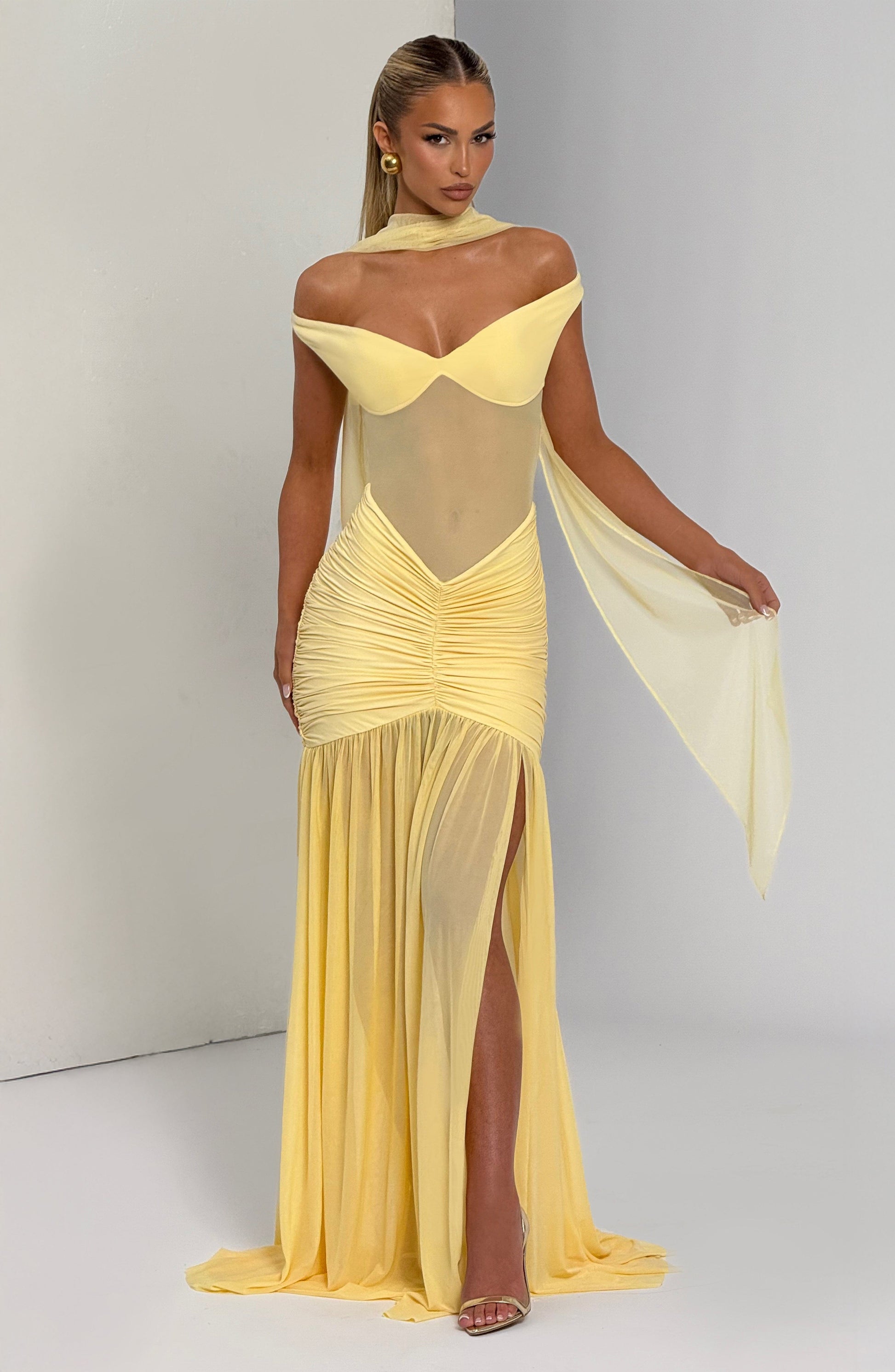 Alaia Maxi Haljina - Limun