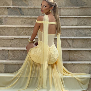 Alaia Maxi Haljina - Limun