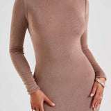 Šaty Anastassia Maxi - Čokoláda