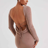 Šaty Anastassia Maxi - Čokoláda