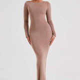 Šaty Anastassia Maxi - Čokoláda