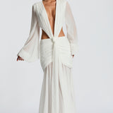 Maxi šaty Andrina - slonovinová