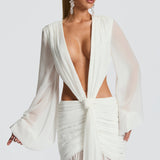 Maxi šaty Andrina - slonovinová