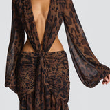 Andrina Maxi Haljina - Print s Leopardom