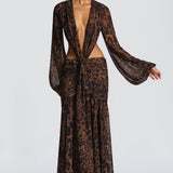 Andrina Maxi Haljina - Print s Leopardom